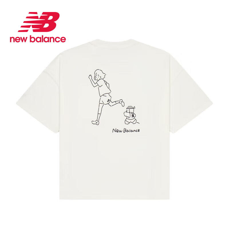 【向心生活】New Balance NB夏新品女士跑步小狗短袖T恤AWT42319