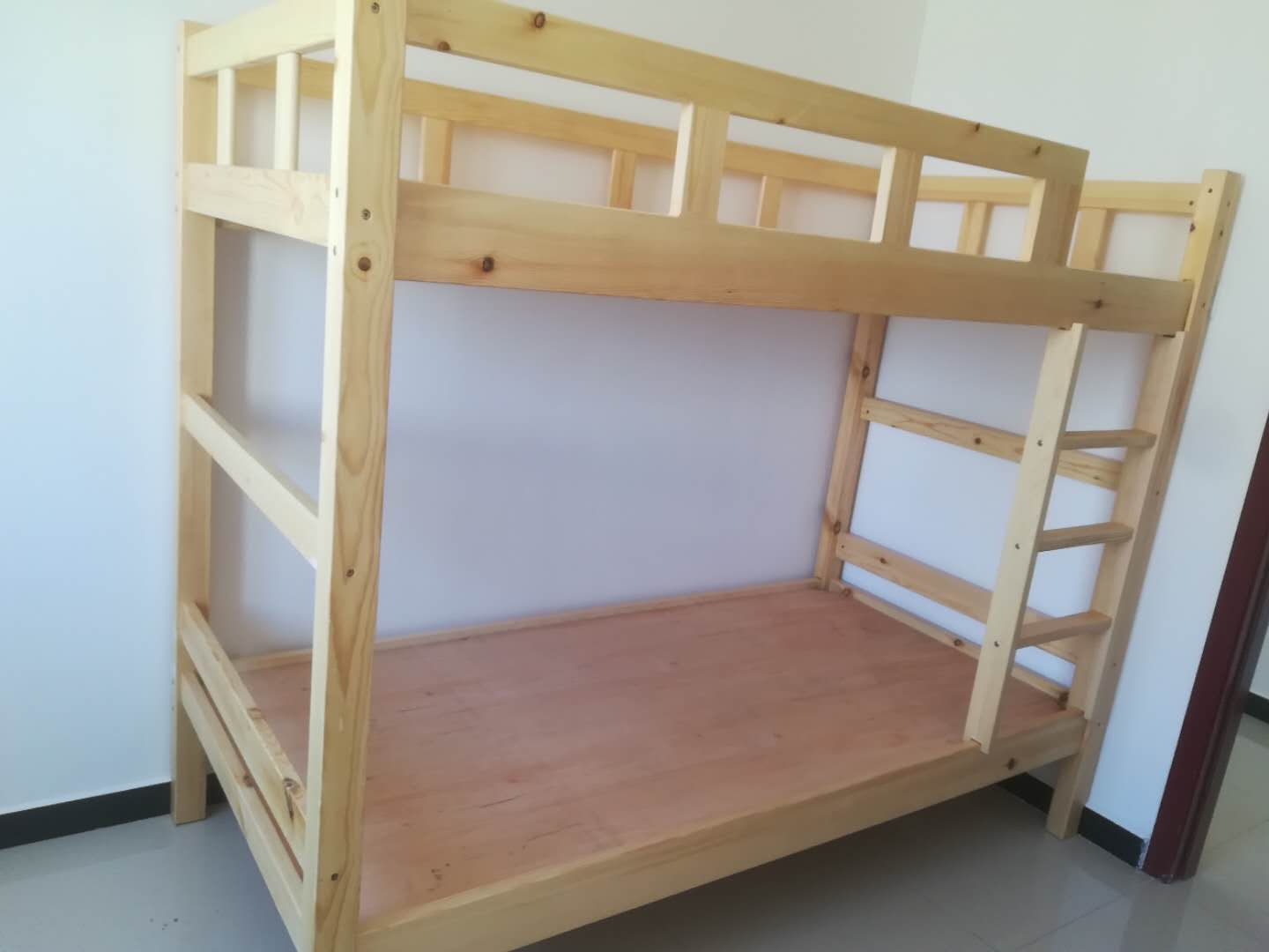 北京实木上下床高低双层床学生上下铺松木床员工宿舍床双人床
