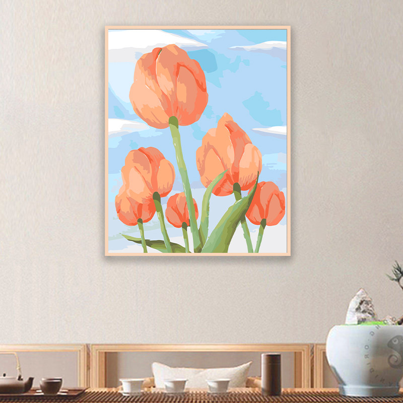 装饰画郁金香