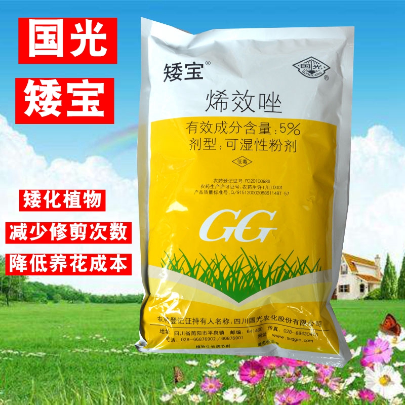国光矮丰10%多效唑甲哌鎓多肉家园艺花卉控旺控徒长增产调节剂25g