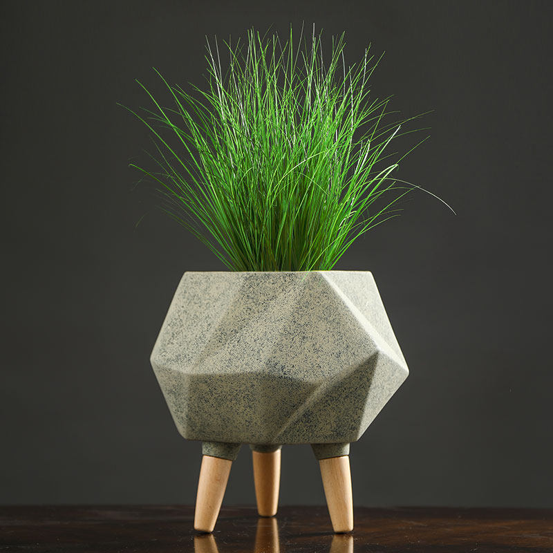 北欧风格简约大花盆创意室内办公室客厅落地植物盆栽陶瓷现代花器