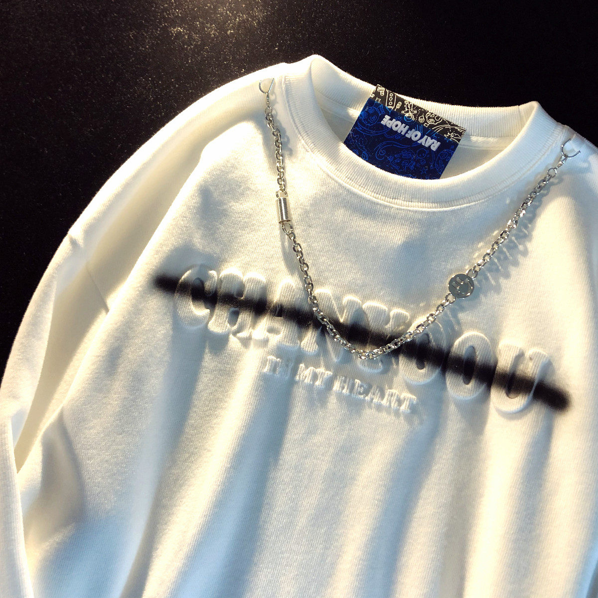 ray of hope 潮牌设计感oversize男生加绒卫衣情侣秋冬款ins国潮