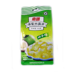 海南特产 南国食品 快乐水晶球 200g椰子味 水果软糖果喜糖