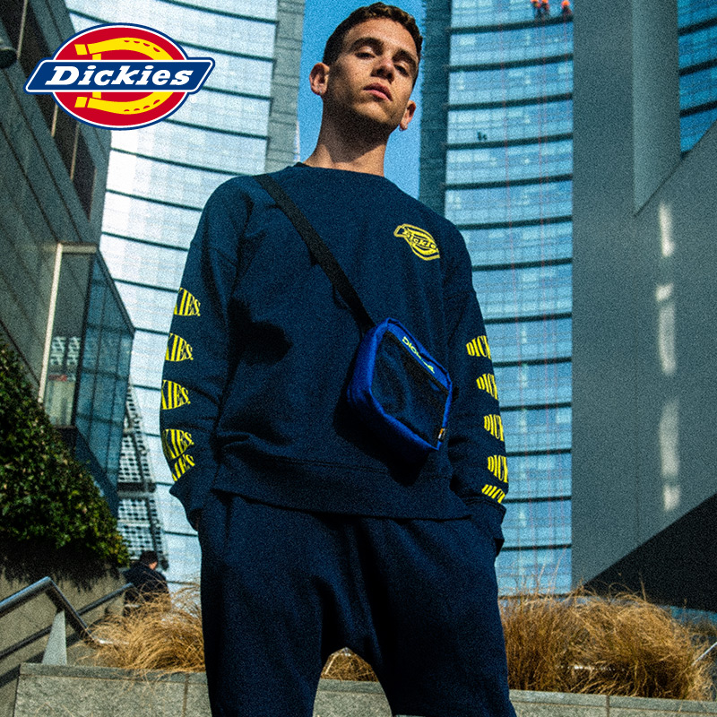 Dickies胸口logo印花卫衣 袖部字母印花oversize 卫衣 DK006460