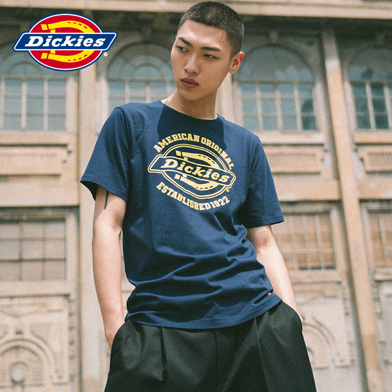 Dickies前身logo印花短Tee 男式全棉休闲短袖T恤DK006485