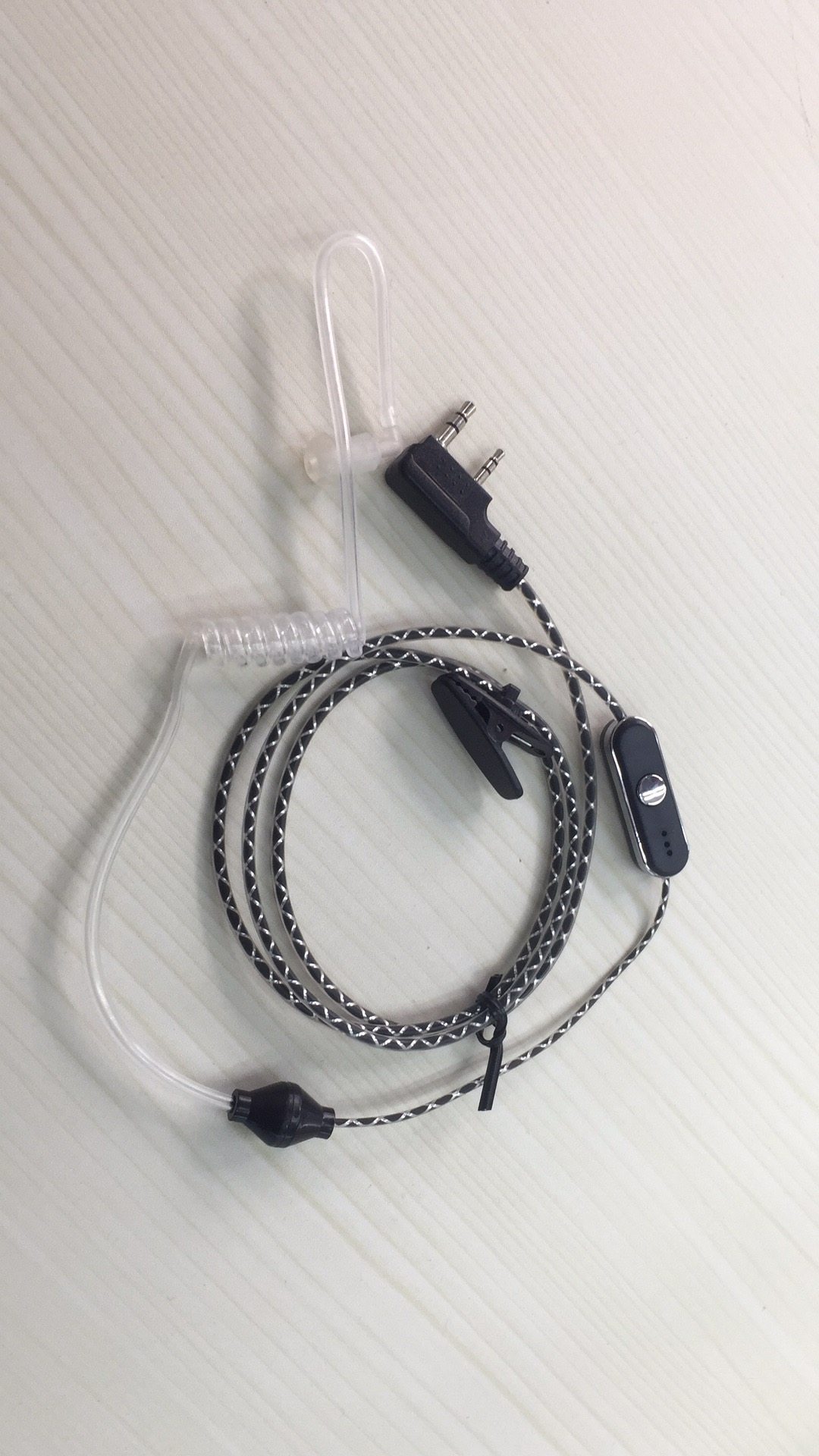 对讲机通用耳机耳麦耳线耳塞空气导管耳机可戴耳机可塞耳机tk耳机