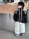 小杰家2024春季新款韩版男童双拉链冲锋衣百搭外套儿童洋气上衣潮