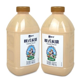 蒙牛炭烧大桶1.0kg*2/1桶酸牛奶桶褐色风味发酵乳焦香酸奶营养健