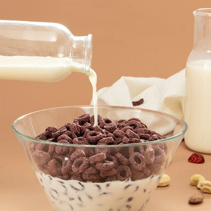 薄荷健康低脂轻卡红枣黑米圈燕麦谷物麦圈麦片早餐即食泡牛奶240g