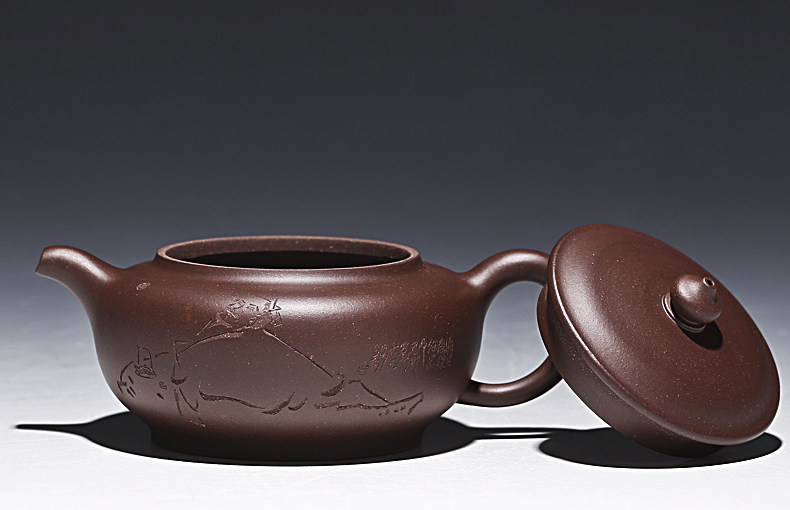 国家级高级工艺美术师 何忍群《养心》家藏老紫泥 紫砂壶收藏