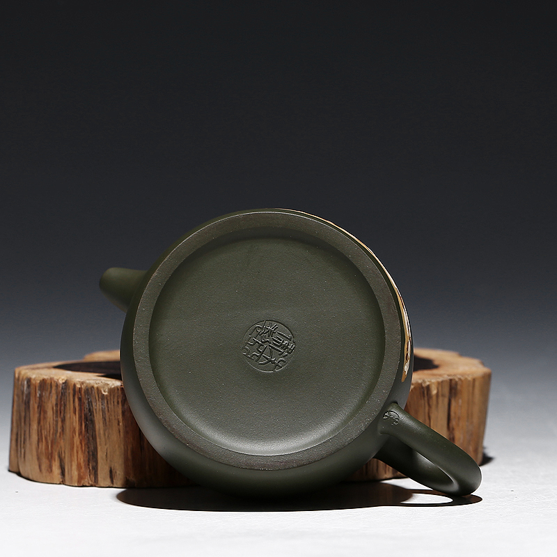 国家级高级工艺师 朱亚卫 《风花雪月》极品绿泥 紫砂壶收藏