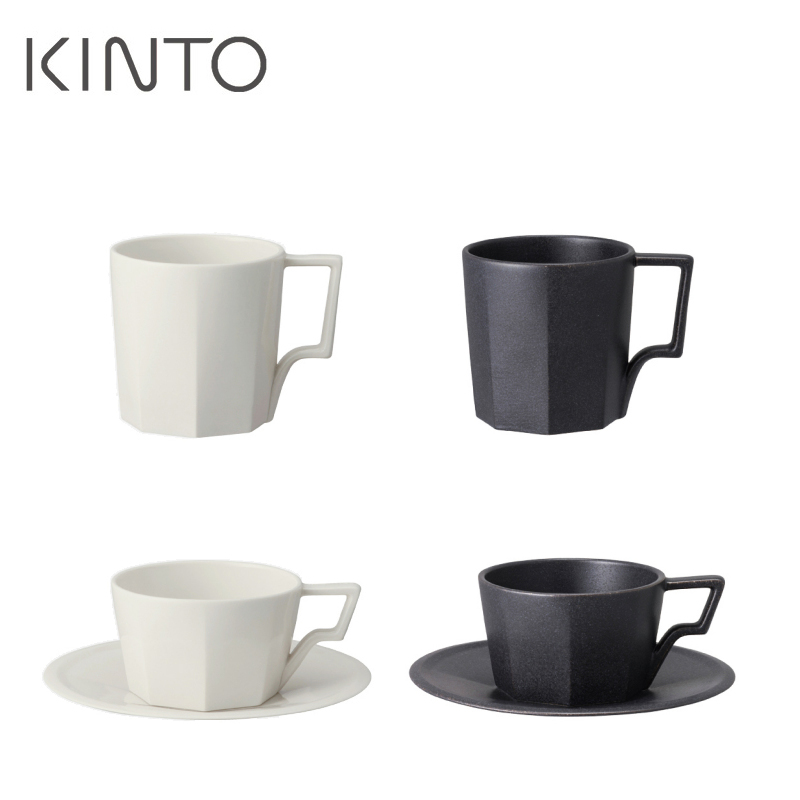 日本原装Kinto OCT陶瓷咖啡杯马克杯 单品浓缩杯水杯  杯碟套装