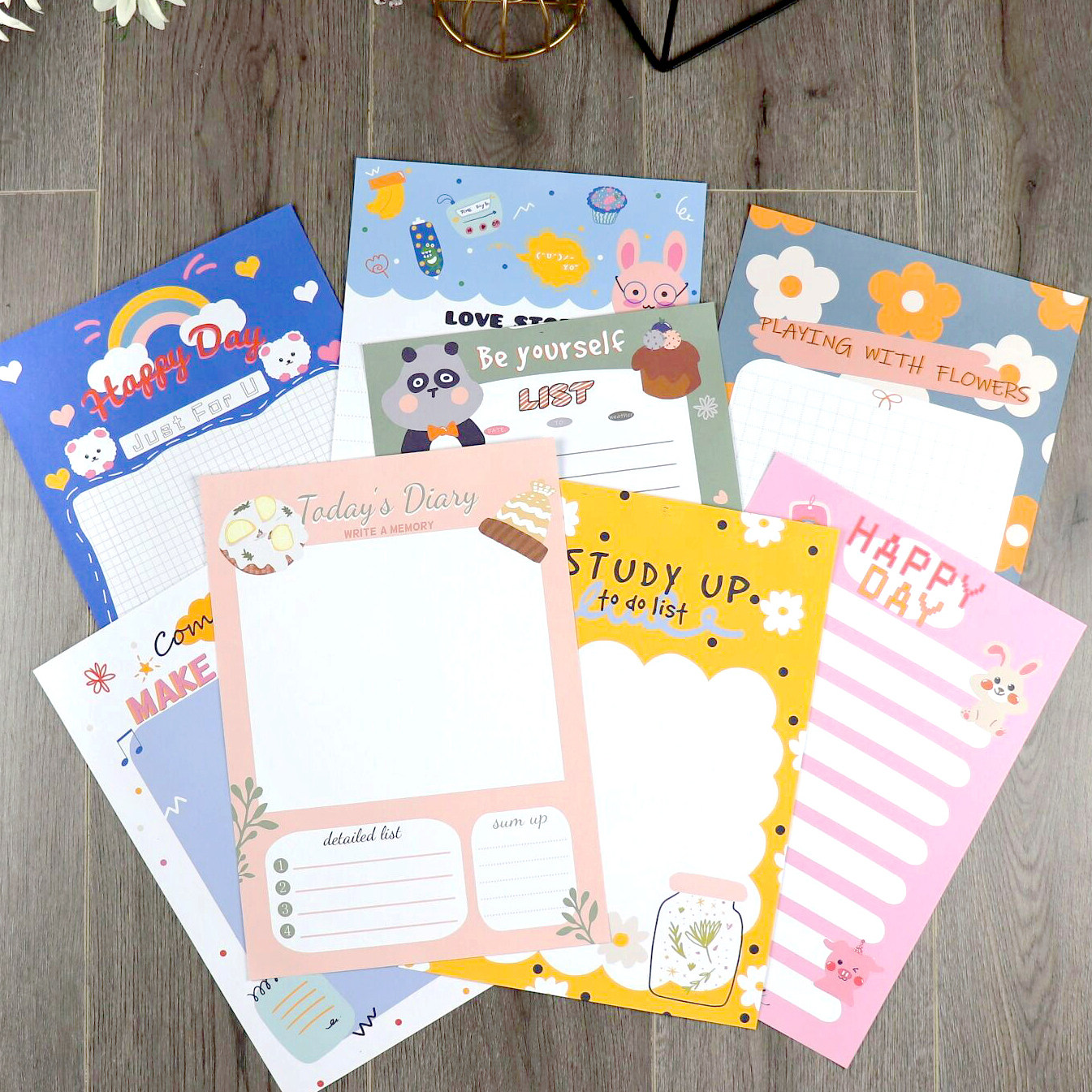 a4卡通彩色打印纸可爱学生校园展示纸作文格子纸感谢信包邮可定制