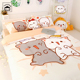 室品蜜桃猫卡通猫咪四件套一二纯棉床上用品床单被套全棉可爱套件