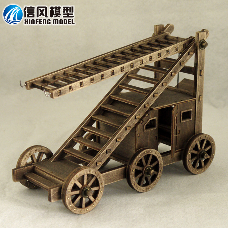 手工木质模型套材 中式攻城车送5件套 儿童节礼物 骑砍2