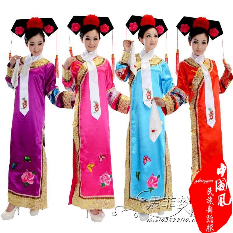 古装连体格格装 甄嬛传改良版旗装满清演出服装清朝旗服特价多色在类目 女装/女士精品, 唐装/民族服装/舞台服装, 民族服装/舞台装中 - 来自Buy2taobao.com提供专业的淘宝代购服务