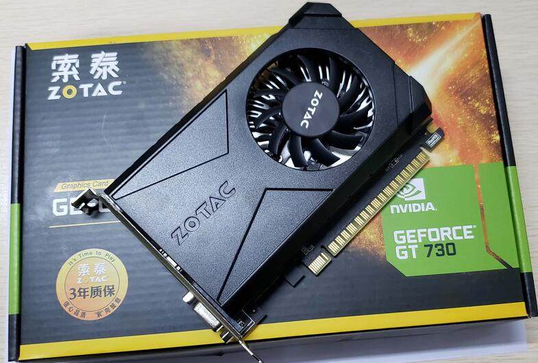 正品/索泰gt730 2g 雷霆版 vga hdmi 高清接口 gt730 2g独立显卡