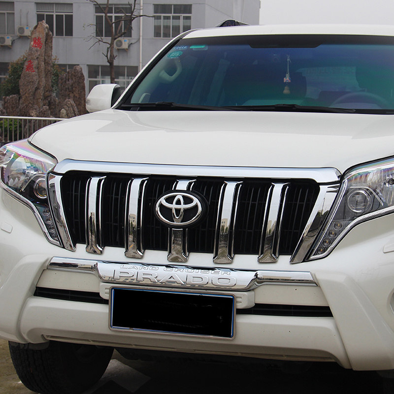 欧泰普拉多中网饰条饰品14-18款霸道前中网框 改装亮条2700中东版