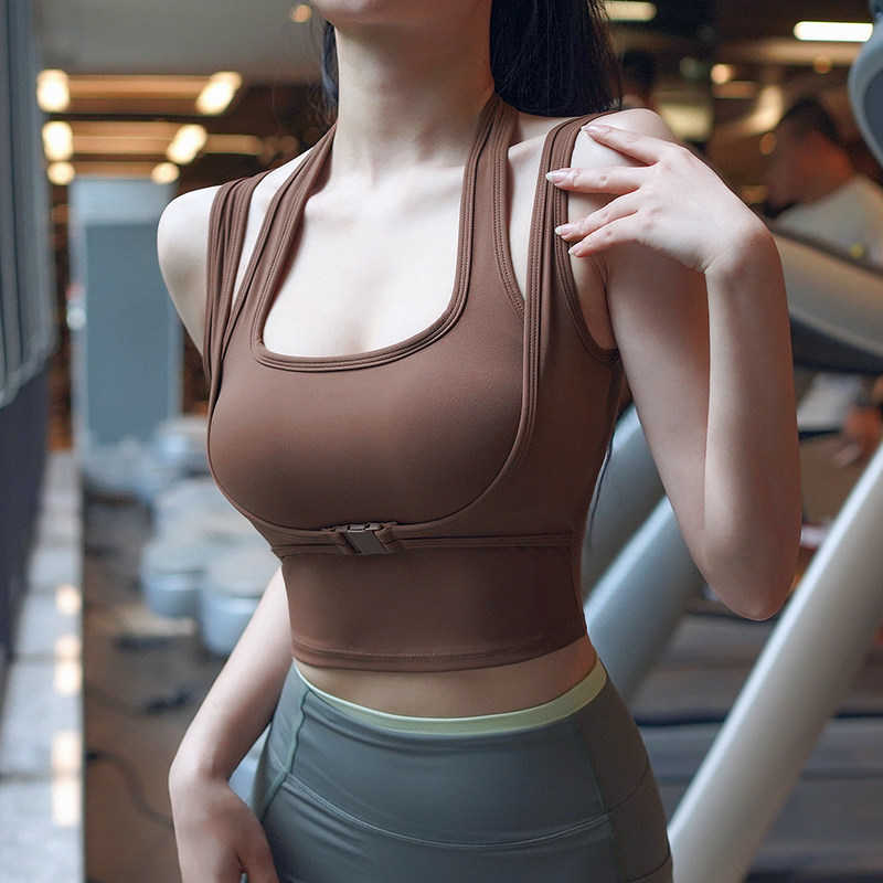 健身女孩收副乳运动内衣专业跑步防下垂瑜伽背心防震聚拢文胸速干