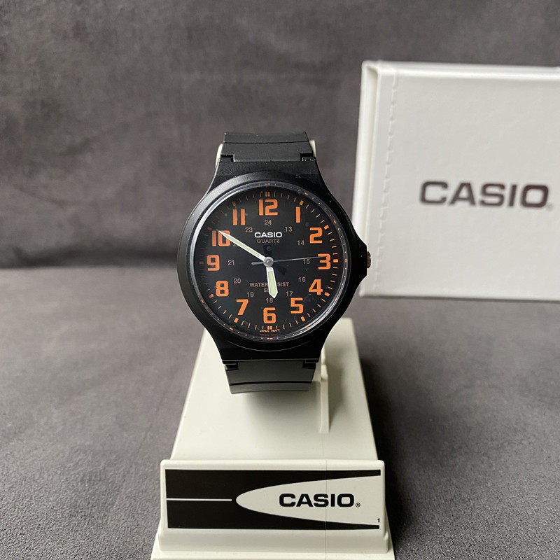 casio卡西欧经典运动电子表ins学生手表简约大表盘男士手表mw240