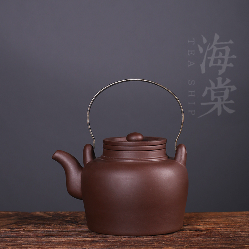 紫砂煮茶壶内胆养生烧水壶煮水壶大茶壶煮茶具 茶水分离茶壶