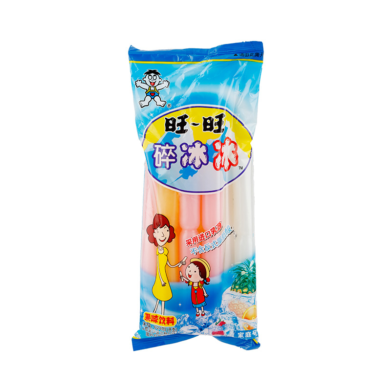 旺旺碎冰冰家庭号78ml*8支/包果冻香草味食用清热解暑
