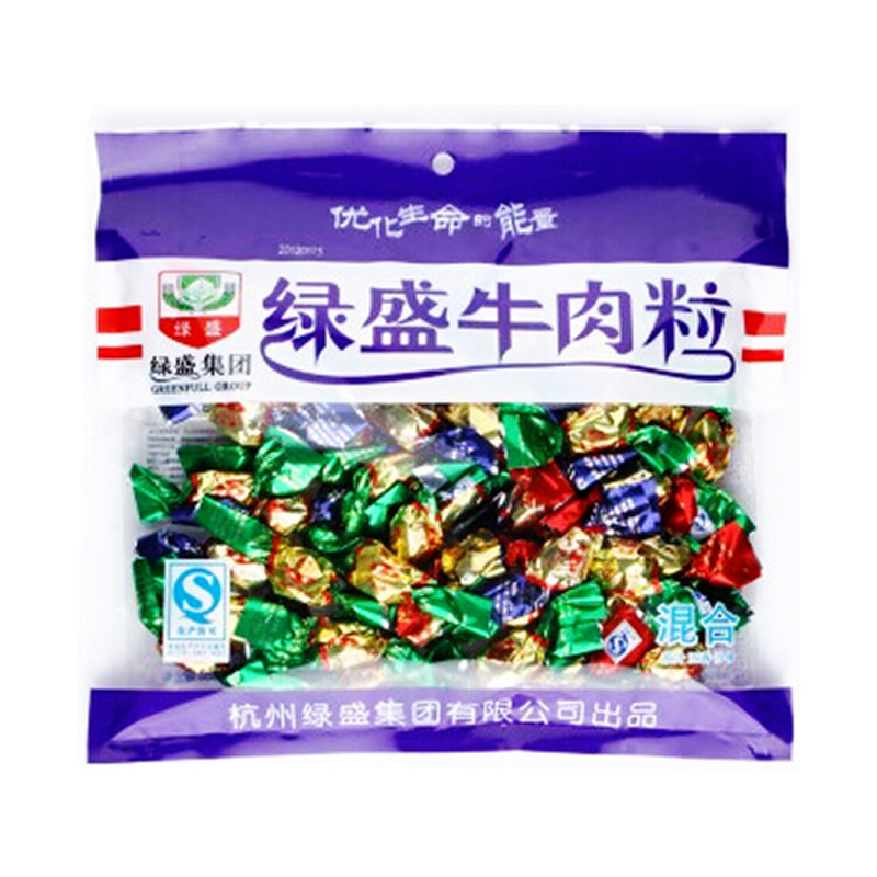 绿盛牛肉粒零食(混合) 100克/袋小吃牛肉干特产网红美食休闲食品