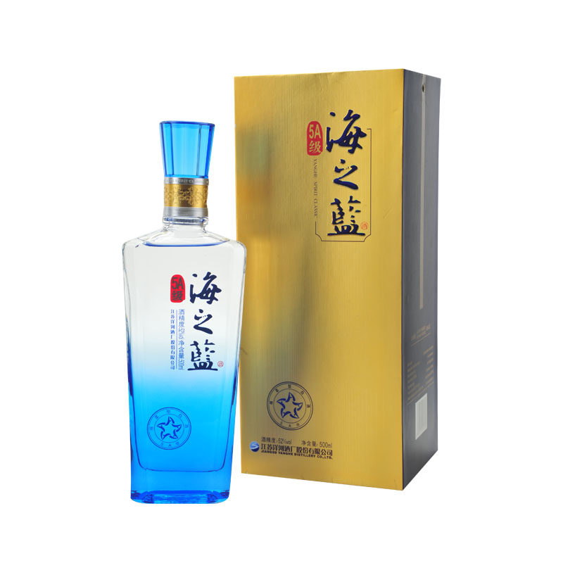 52度5a级海之蓝 500ml/瓶白酒酒水