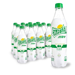 雪碧纤维+柠檬水果味零卡零糖 500ml*12瓶/箱 可口可乐出品