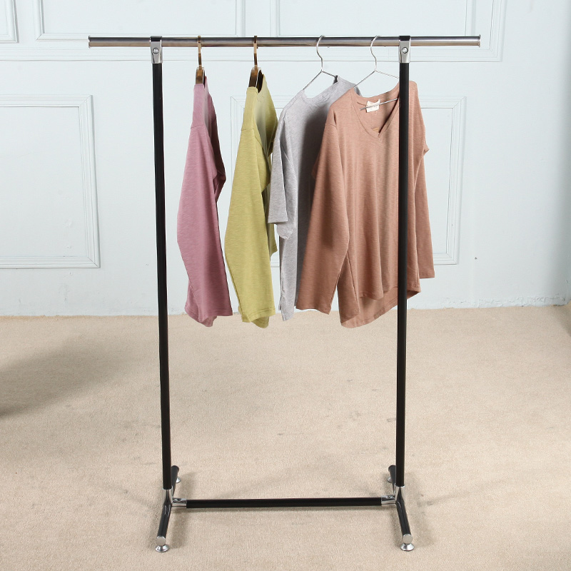 晾衣架卧室阳台挂衣架晾衣杆落地晒衣架室内丽