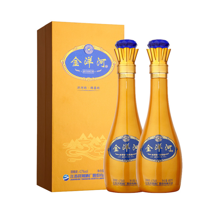 金洋河42度480ml*2瓶 浓香型白酒礼盒装送礼酒 1919官方旗舰店|ruв категории вино, самодельных спиртных напитков - от Buy2taobao.com для оказания профессиональной услуги покупки агента Taobao