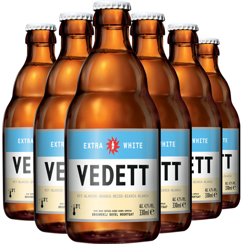 【门店直送】1919旗舰店 白熊啤酒比利时进口精酿啤酒330ml*6瓶