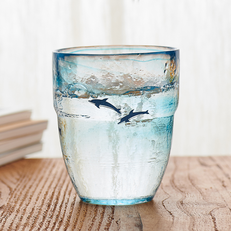 [cocostyle]日本进口月夜野工房创意手工玻璃杯可爱动物礼品茶杯