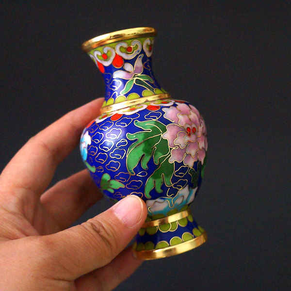 促销北京景泰蓝铜胎掐丝家居花瓶