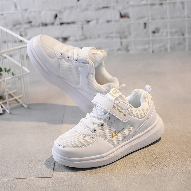 回力儿童鞋小白鞋夏季网鞋透气鞋学生校鞋白色中大童运动鞋男女童