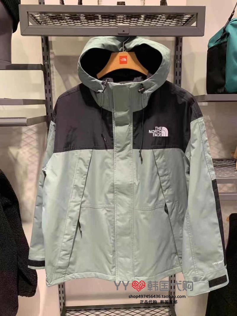 韩国代购thenorthface北面21春男女款户外休闲简约冲锋衣nj2hm09