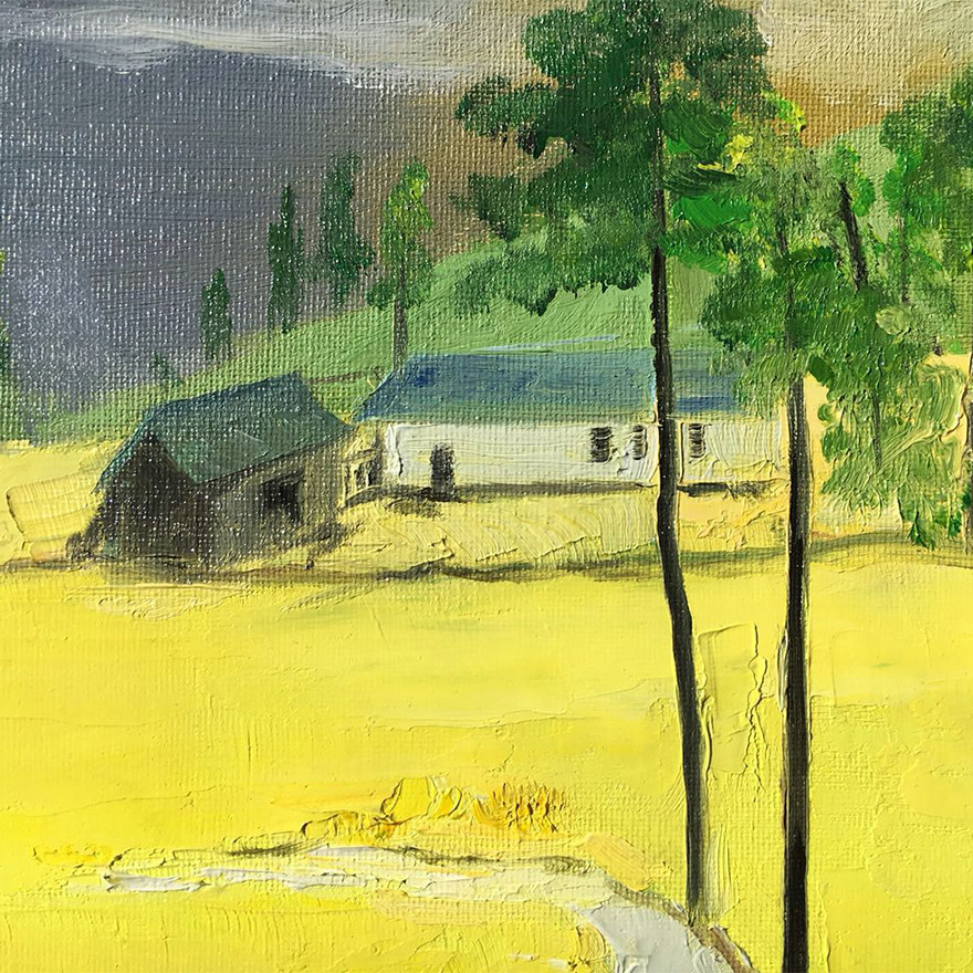 聂朝鹏《金色的田野》-1 布面油画