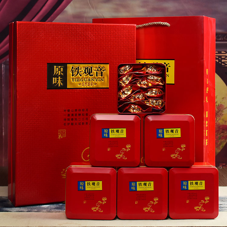 安溪铁观音茶叶礼盒装正品特级秋茶新茶过年过节礼品乌龙茶特价
