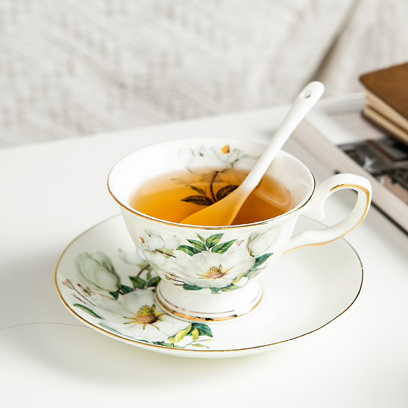 骨瓷咖啡杯套装欧式小奢华创意简约下午茶茶具红茶杯茶杯小精致