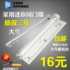 闭门器家用轻型自动关门器隐形门弹簧门弓缓冲简易闭合器静音大号