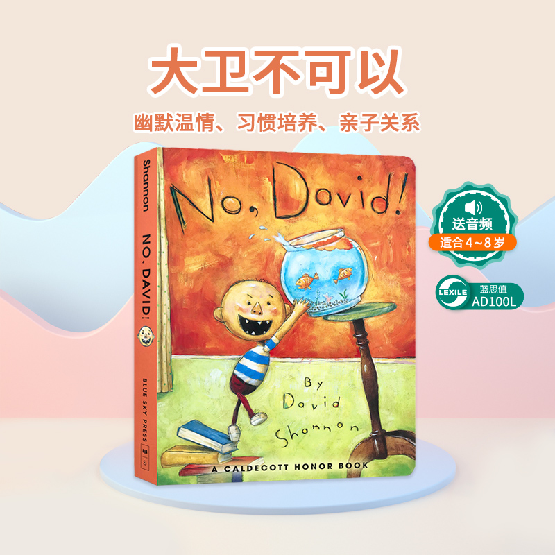 No, David ! 大卫不可以鸭子骑车记Duck On A Bike好臭smells大卫香农David Shannon名家英文绘本原版好习惯教养oops吴敏兰书单Oh