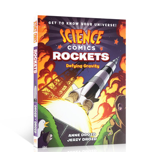 进口英文原版科学漫画系列火箭Science Comics: Rockets 6-12岁儿童绘本图画书小学生课外阅读航天知识科普认知读物英语词汇量积累