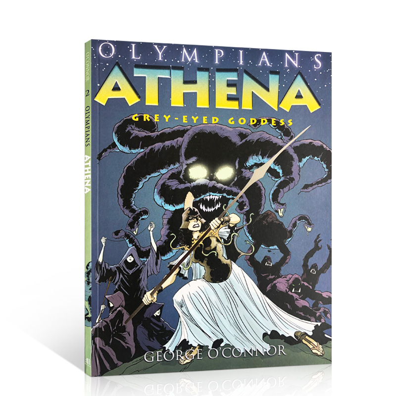 英文原版绘本 Olympians: Athena: Grey-Eyed Goddess 雅典娜:灰眼女神 希腊神话故事全彩漫画书 中小学生课外阅读7-9-13岁