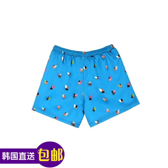 Chaopai quality goods Korean direct mail Stereo Vinyls Limit NOUNOU men and women printing blue surfing shortsin the Men's clothing, Casual pants category - from Buy2taobao.com to provide professional Taobao agent buy service