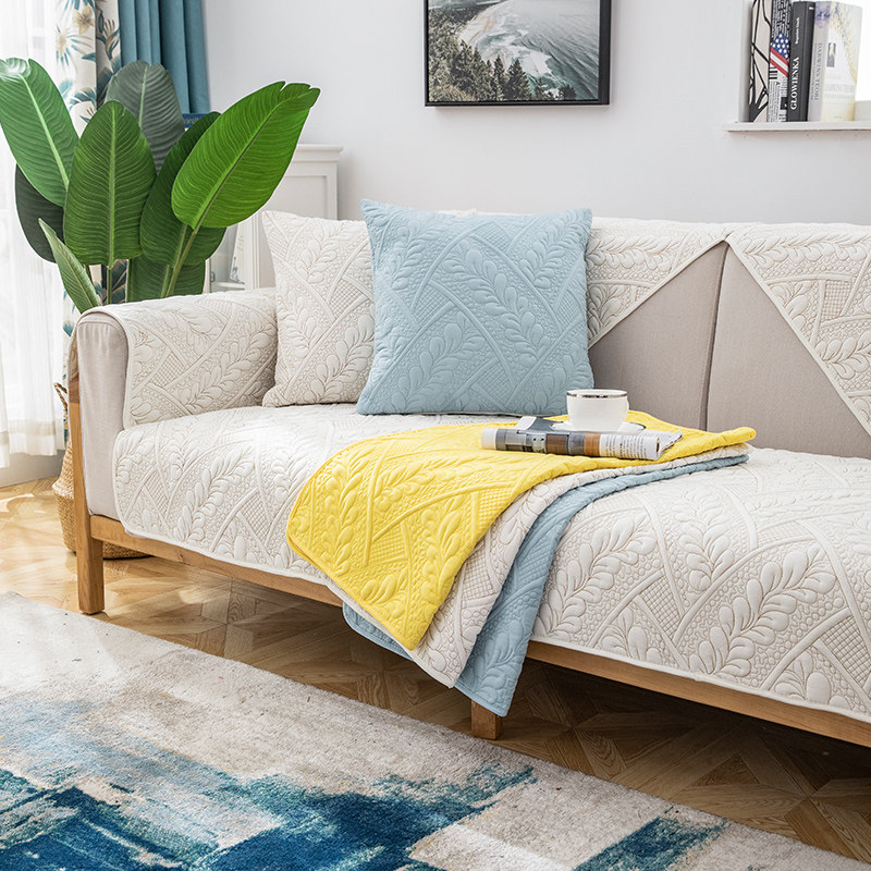 沙发垫北欧简约风格万能全包沙发套罩四季通用防滑布艺靠背坐垫子