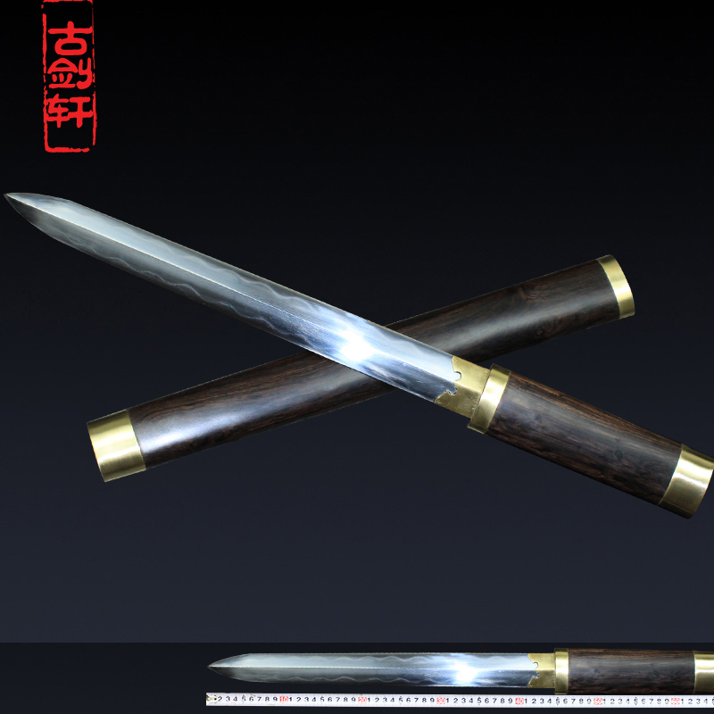 古剑轩纯手工覆土烧刃黑檀花纹钢小剑短剑唐剑未开刃在类目 特色手工艺, 地区民间特色手工艺, 刀剑相关, 刀剑中 - 来自Buy2taobao.com提供专业的淘宝代购服务
