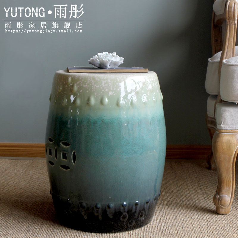 景德镇陶瓷摆件新中式鼓凳圆形渐变色凉墩沙发茶几客厅餐桌梳妆凳|msdalam kategori perabot kediaman, Kerusi kelas, najis, Drum dermaga/bersulam dermaga - dari Buy2taobao.com untuk memberikan perkhidmatan ejen Taobao profesional membeli