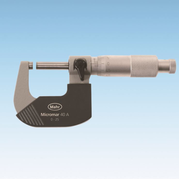 德国马尔Mahr量程0~25mm分辨率0.01mm机械公制千分尺40A 4134000