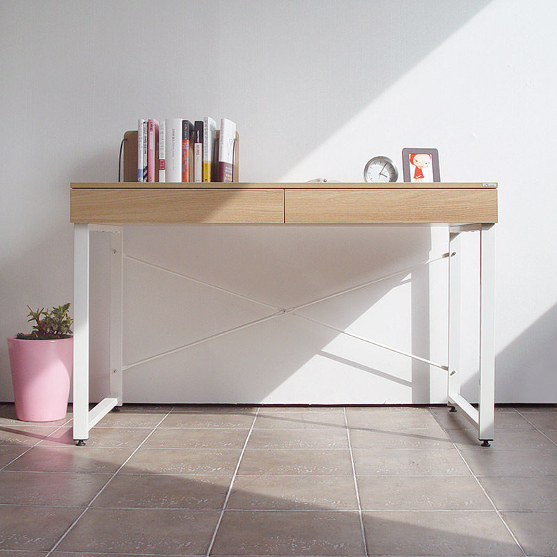 家用电脑桌带抽屉办公桌学生学习桌简易多功能写字台经济型书桌子