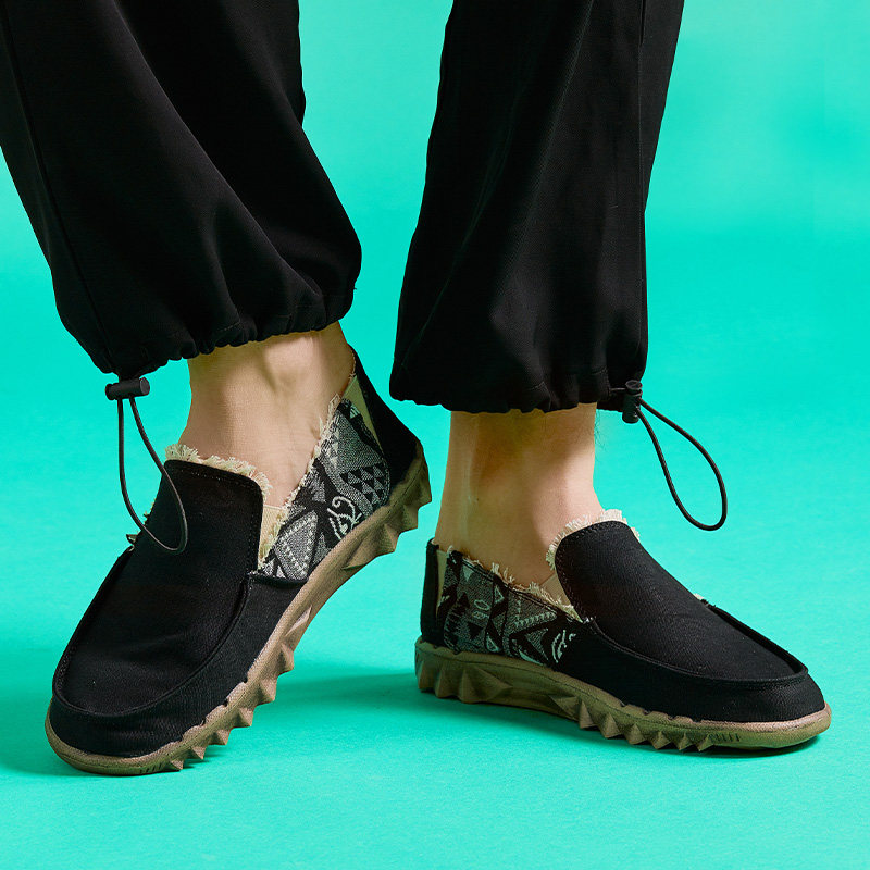 tt&mm/汤姆斯网红乞丐鞋男2020夏季新款潮流帆布鞋一脚蹬懒人布鞋